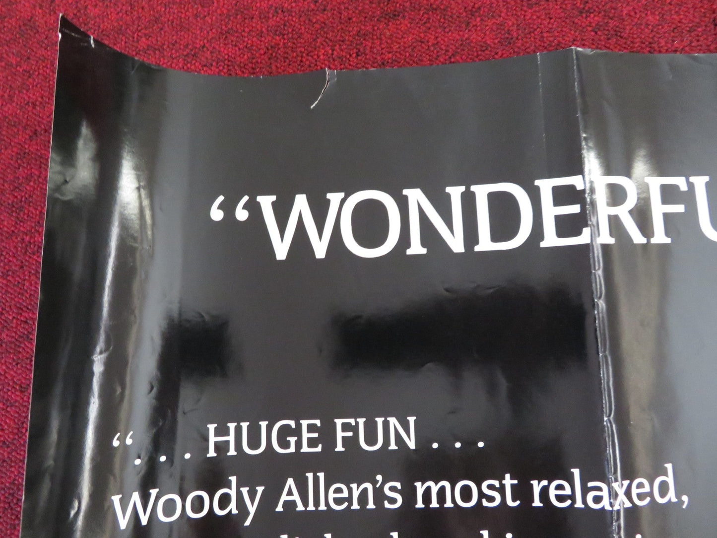 HUSBANDS AND WIVES UK QUAD (30"x 40") ROLLED POSTER WOODY ALLEN MIA FARROW 1992 Rendezvous Cinema Movie posters