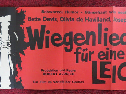 HUSH...HUSH, SWEET CHARLOTTE GERMAN POSTER (27"x 11.5") BETTE DAVIS 1964 Movie posters