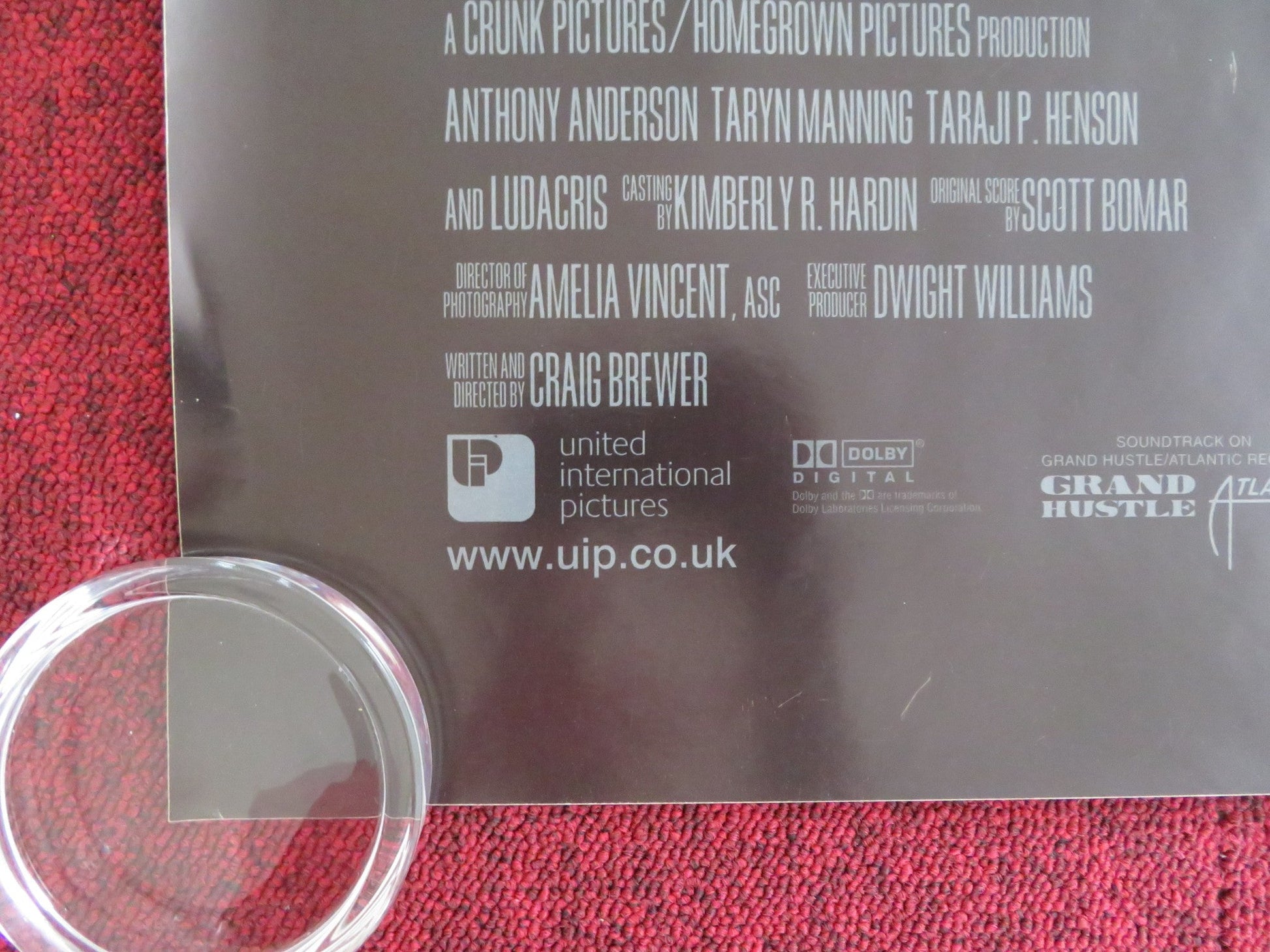 HUSTLE & FLOW UK QUAD (30"x 40") ROLLED POSTER T. HOWARD ANTHONY ANDERSON 2005 Rendezvous Cinema Movie posters