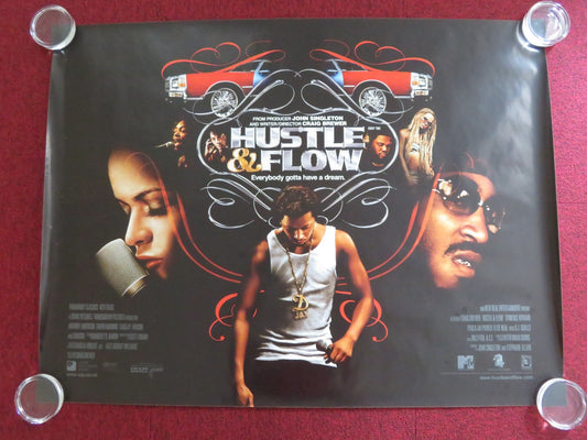 HUSTLE & FLOW UK QUAD (30"x 40") ROLLED POSTER T. HOWARD ANTHONY ANDERSON 2005 Rendezvous Cinema Movie posters