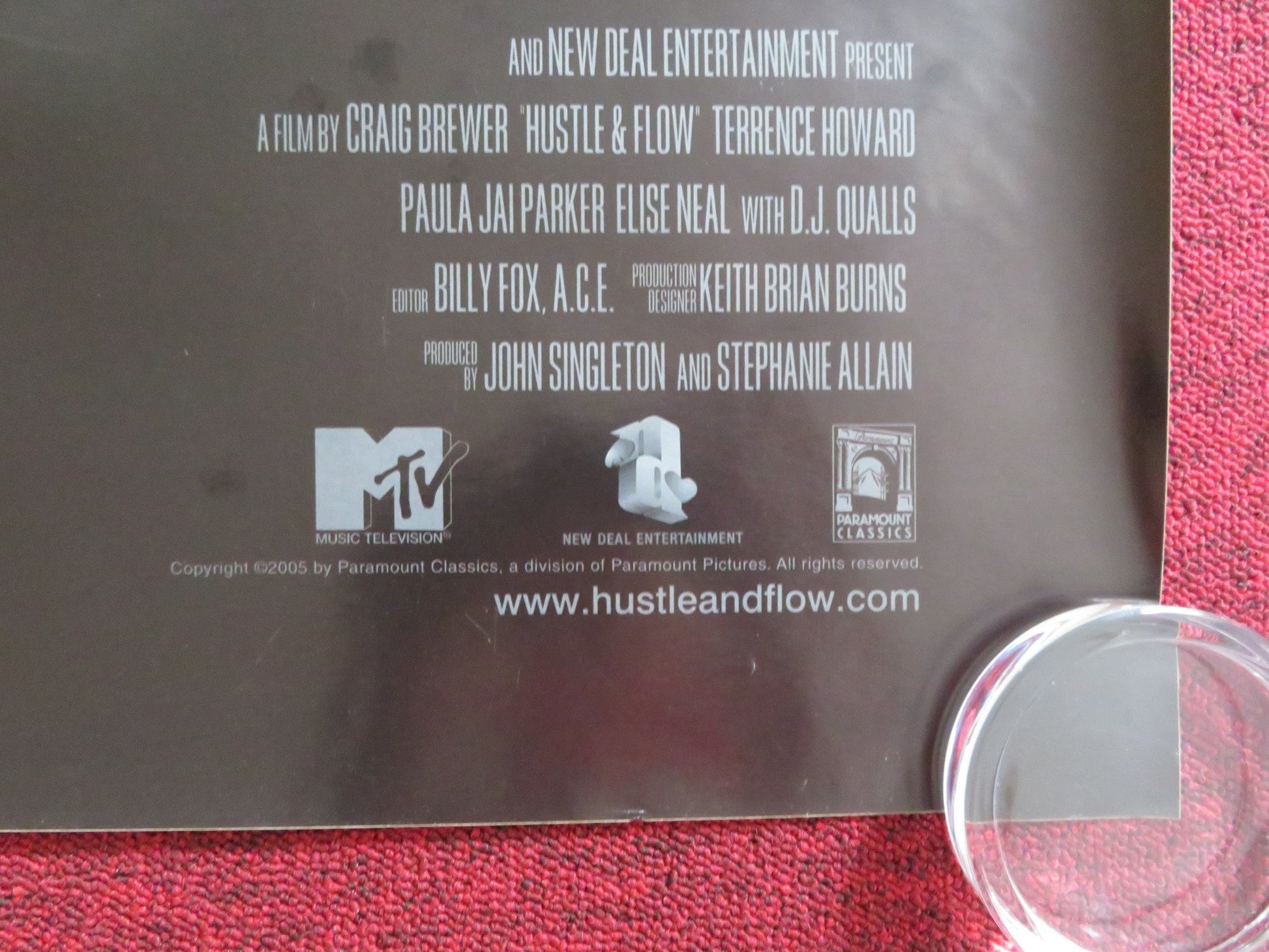 HUSTLE & FLOW UK QUAD (30"x 40") ROLLED POSTER T. HOWARD ANTHONY ANDERSON 2005 Rendezvous Cinema Movie posters