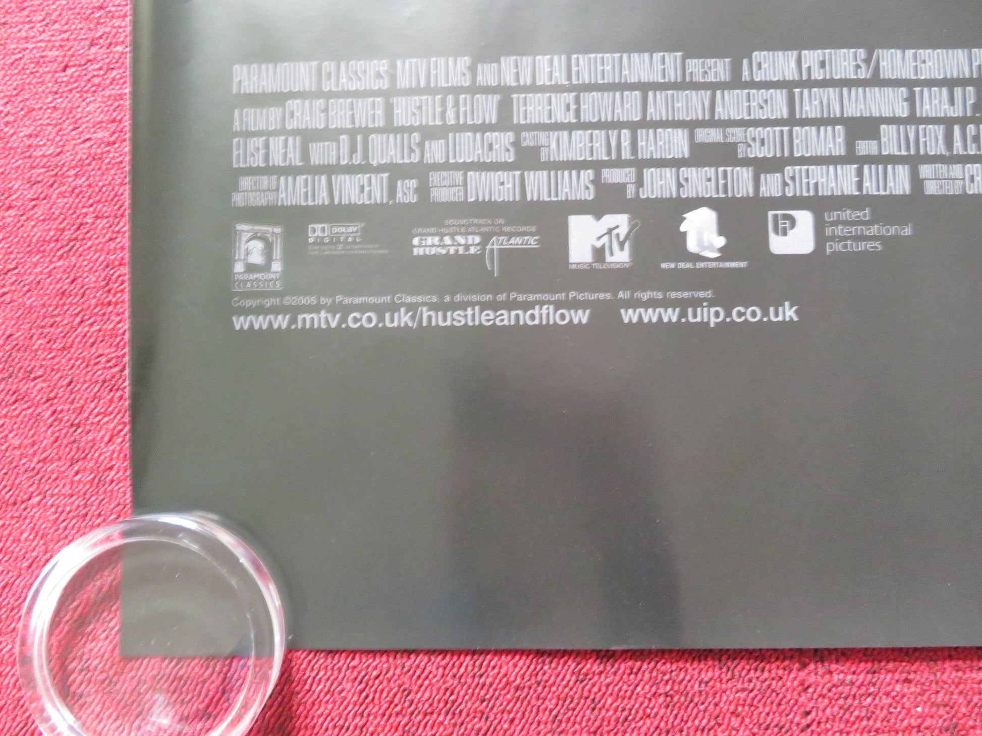 HUSTLE & FLOW UK QUAD (30"x 40") ROLLED POSTER TERRENCE HOWARD LUDACRIS 2005 Rendezvous Cinema Movie posters