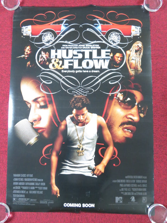 HUSTLE & FLOW US ONE SHEET ROLLED POSTER TERRENCE HOWARD ANTHONY ANDERSON 2005 Rendezvous Cinema Movie posters