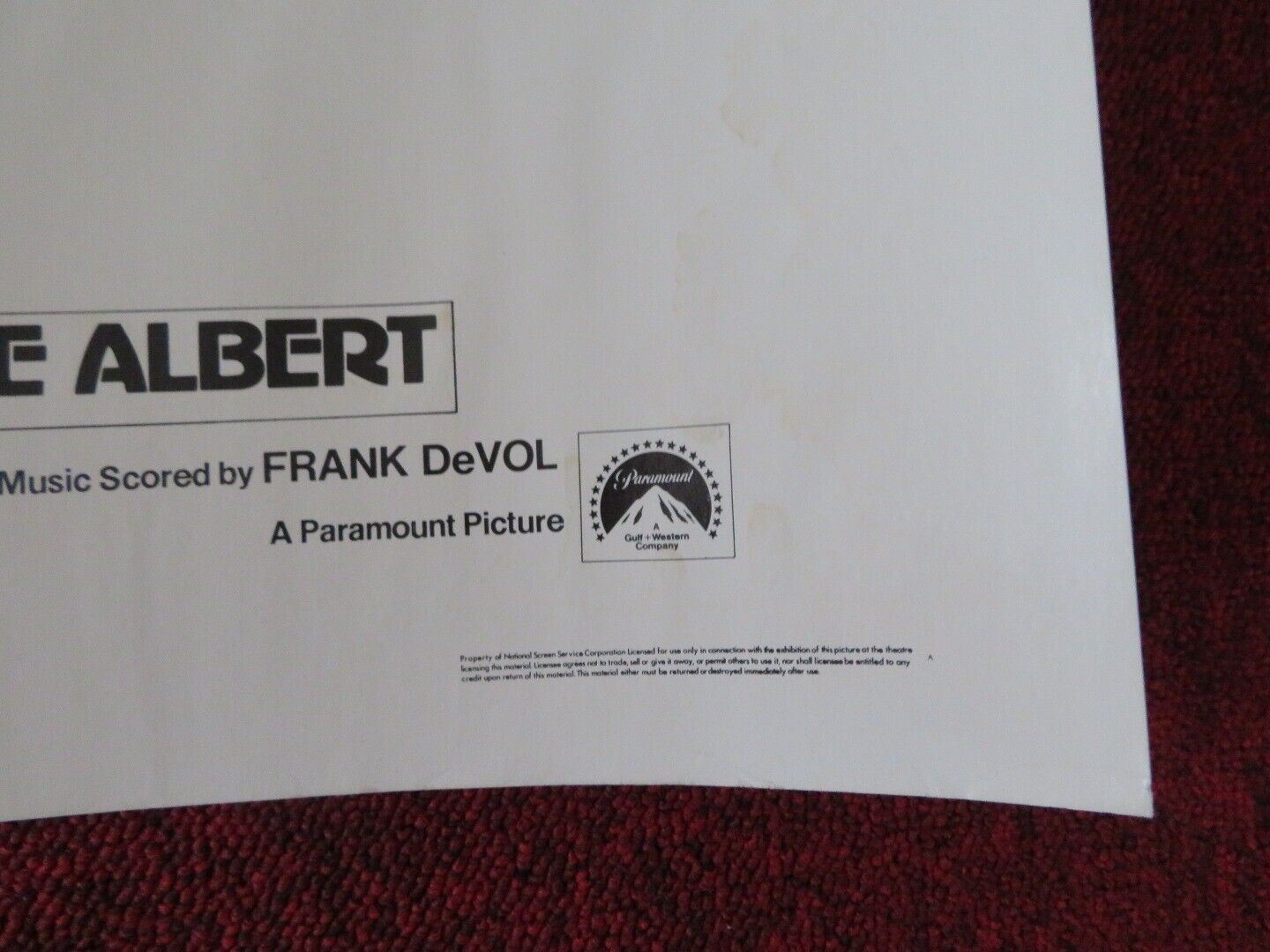 HUSTLE US HALF SHEET (22"x 28") POSTER BURT REYNOLDS CATHERINE DENEUVE 1975 Movie posters