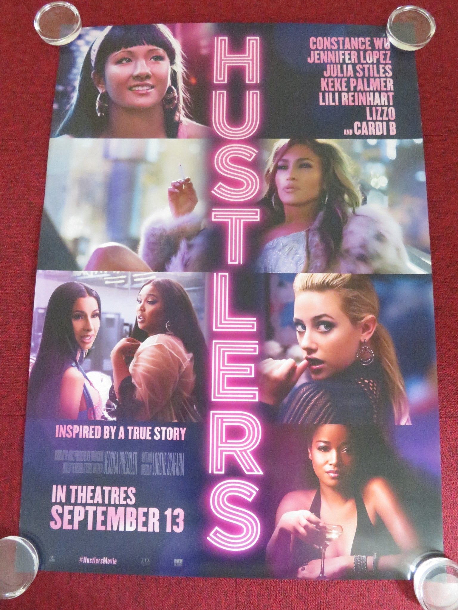 HUSTLERS US ONE SHEET ROLLED POSTER JENNIFER LOPEZ LIZZO CARDI B 2019 Rendezvous Cinema Movie posters