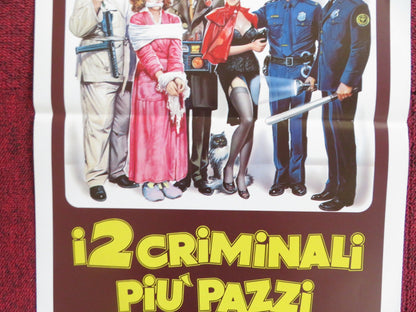 I 2 CRIMINALI PIU PAZZI DEL MONDO ITALIAN LOCANDINA POSTER LOUISE LASSER 1985 Rendezvous Cinema Movie posters