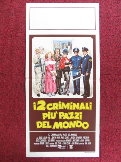 I 2 CRIMINALI PIU PAZZI DEL MONDO ITALIAN LOCANDINA POSTER LOUISE LASSER 1985 Rendezvous Cinema Movie posters