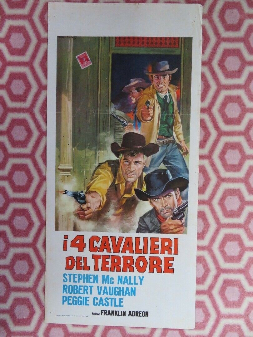 I 4 CAVALIERI DEL TERRORE ITALIAN LOCANDINA (27.5"x 13") POSTER STEPHEN MCNALLY Movie posters