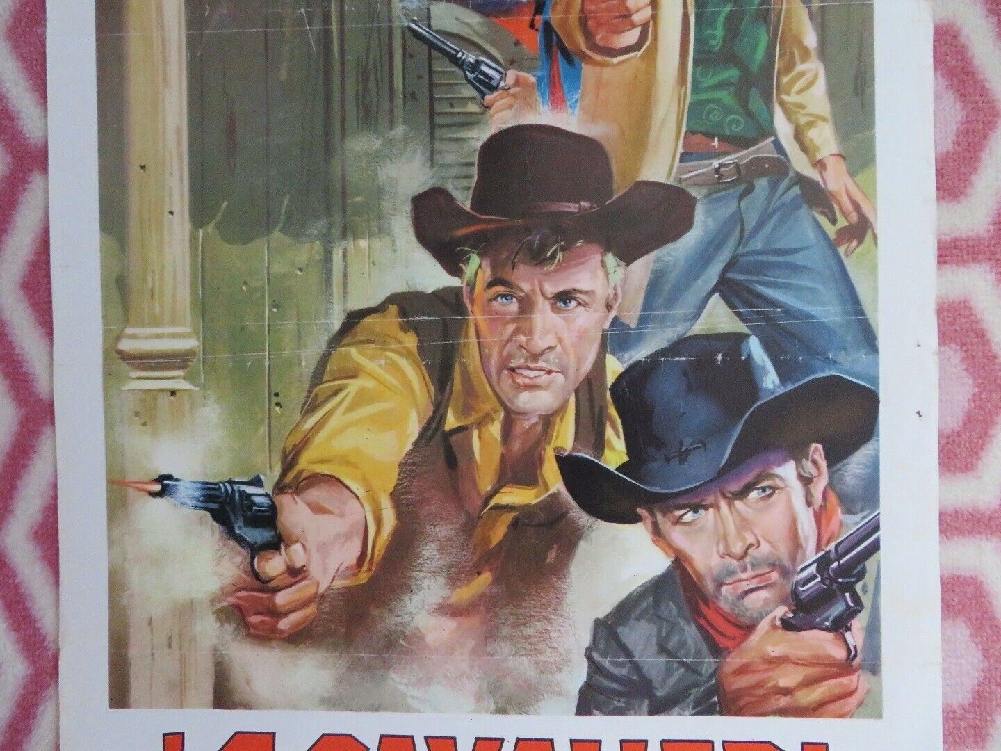 I 4 CAVALIERI DEL TERRORE ITALIAN LOCANDINA (27.5"x 13") POSTER STEPHEN MCNALLY Movie posters