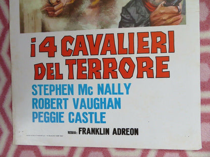 I 4 CAVALIERI DEL TERRORE ITALIAN LOCANDINA (27.5"x 13") POSTER STEPHEN MCNALLY Movie posters