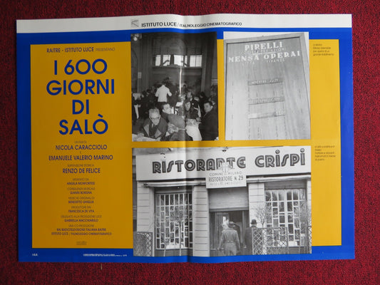 I 600 GIORNI DI SALO - A ITALIAN FOTOBUSTA POSTER ORESTE RIZZINI D CARRETTA 1991 Rendezvous Cinema Movie posters
