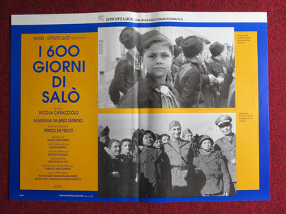 I 600 GIORNI DI SALO - C ITALIAN FOTOBUSTA POSTER ORESTE RIZZINI D CARRETTA 1991 Rendezvous Cinema Movie posters