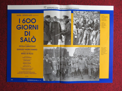 I 600 GIORNI DI SALO - E ITALIAN FOTOBUSTA POSTER ORESTE RIZZINI D CARRETTA 1991 Rendezvous Cinema Movie posters