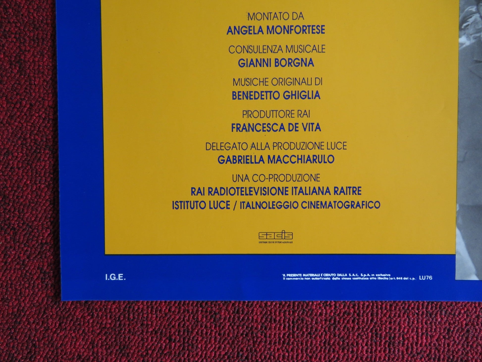 I 600 GIORNI DI SALO - E ITALIAN FOTOBUSTA POSTER ORESTE RIZZINI D CARRETTA 1991 Rendezvous Cinema Movie posters