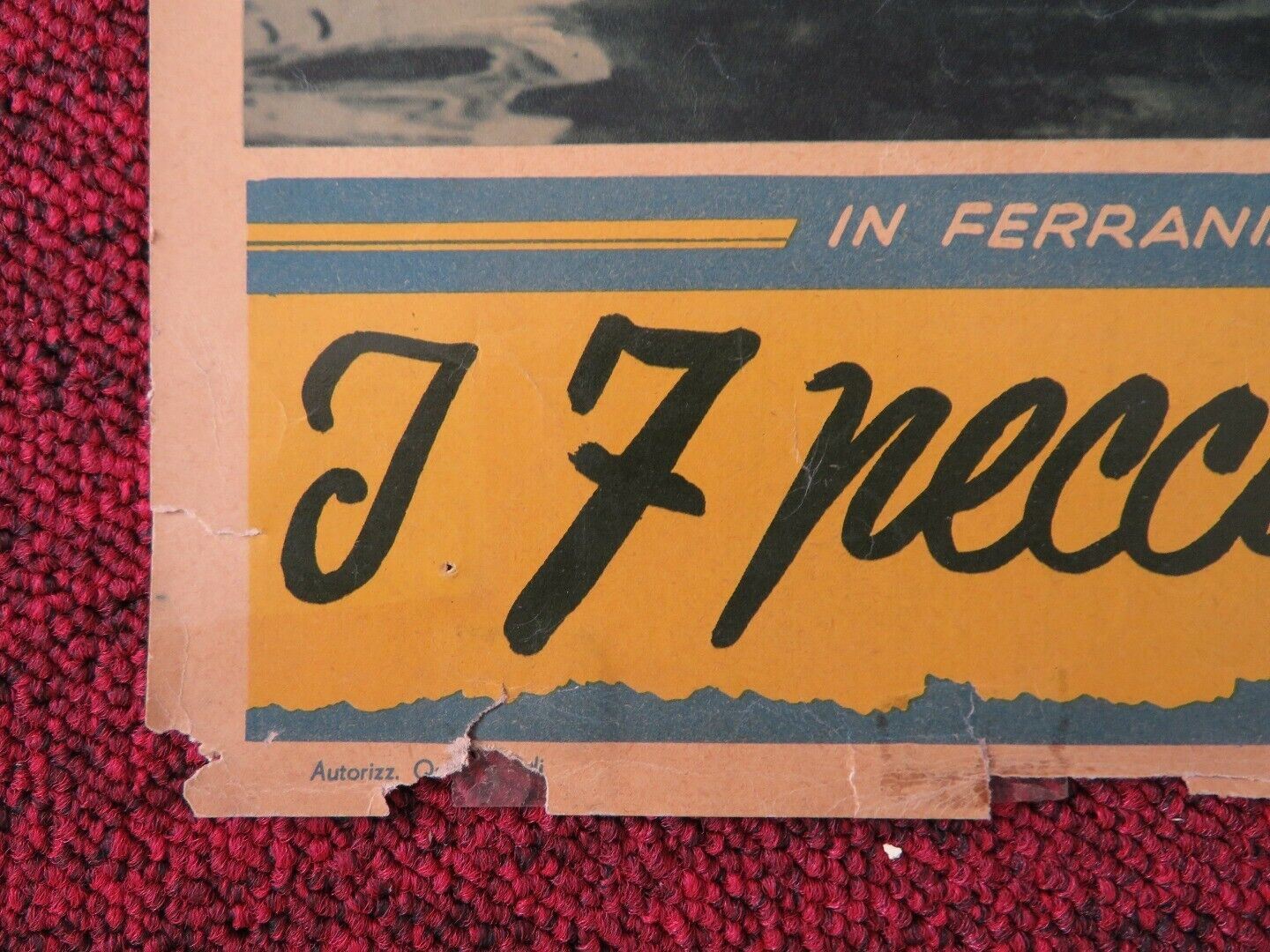 I 7 PECCTI DI PAPA / MY SEVEN LITTLE SINS - B ITALIAN FOTOBUSTA POSTER 1954 Movie posters
