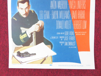 I ACCUSE! US INSERT (14"x 36") POSTER JOSE FERRER ANTON WALBROOK 1957 Rendezvous Cinema Movie posters