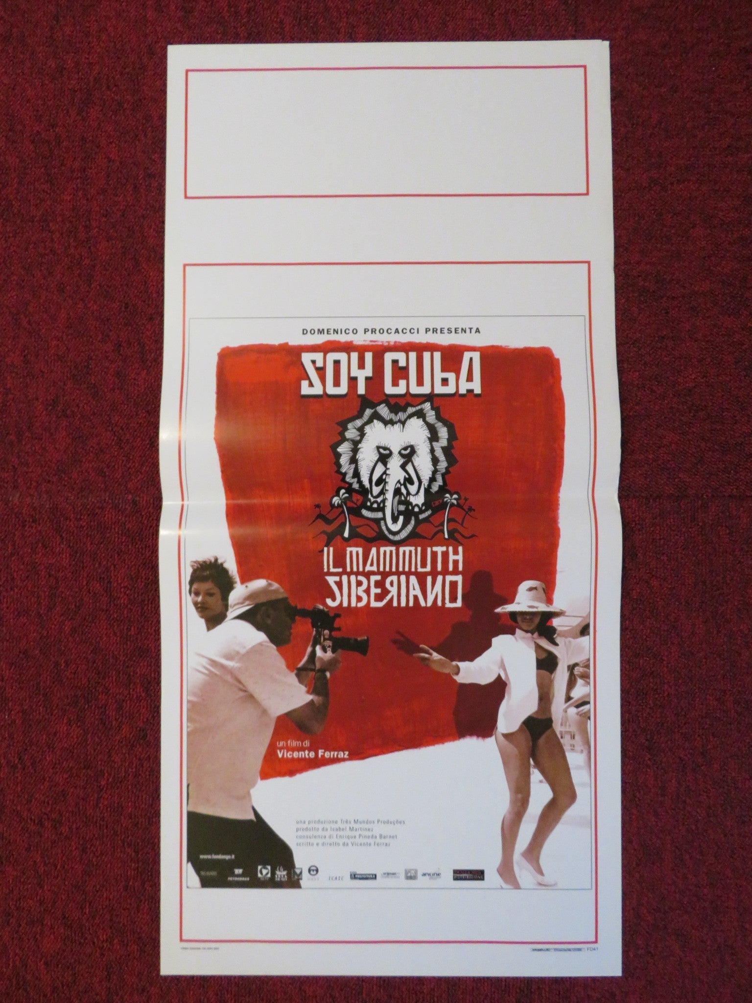 I AM CUBA, THE SIBERIAN MAMMOTH ITALIAN LOCANDINA POSTER VICENTE FERRAZ 2005 Rendezvous Cinema Movie posters