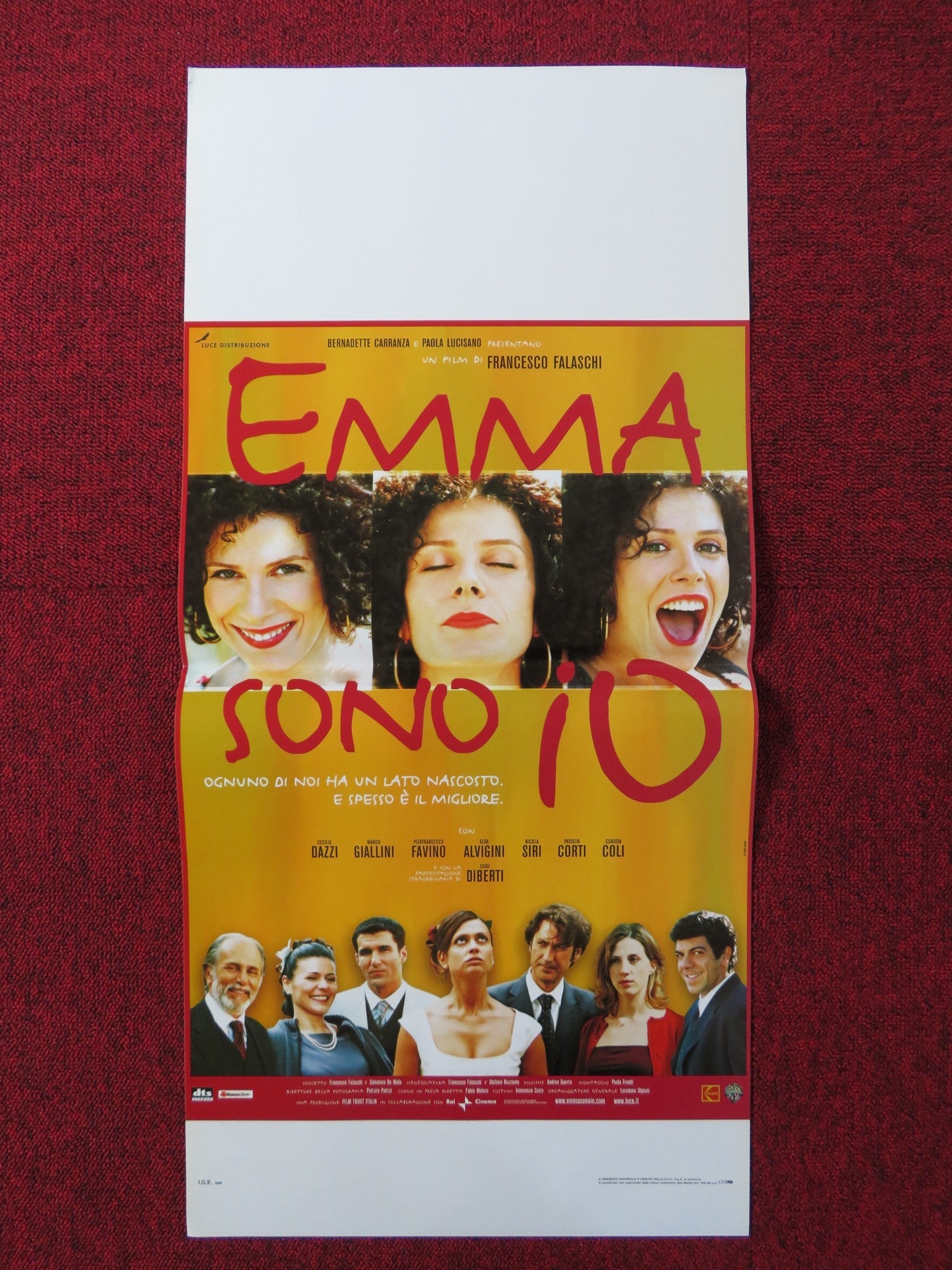 I AM EMMA ITALIAN LOCANDINA POSTER CECILIA DAZZI MARCO GIALLINI 2002 Rendezvous Cinema Movie posters