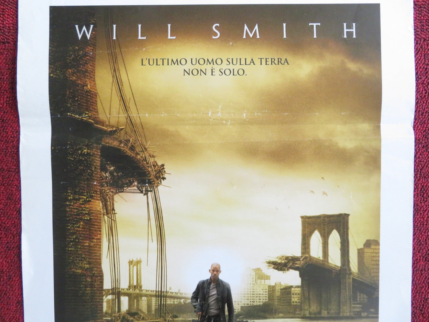 I AM LEGEND ITALIAN LOCANDINA POSTER WILL SMITH ALICE BRAGA 2007 Rendezvous Cinema Movie posters
