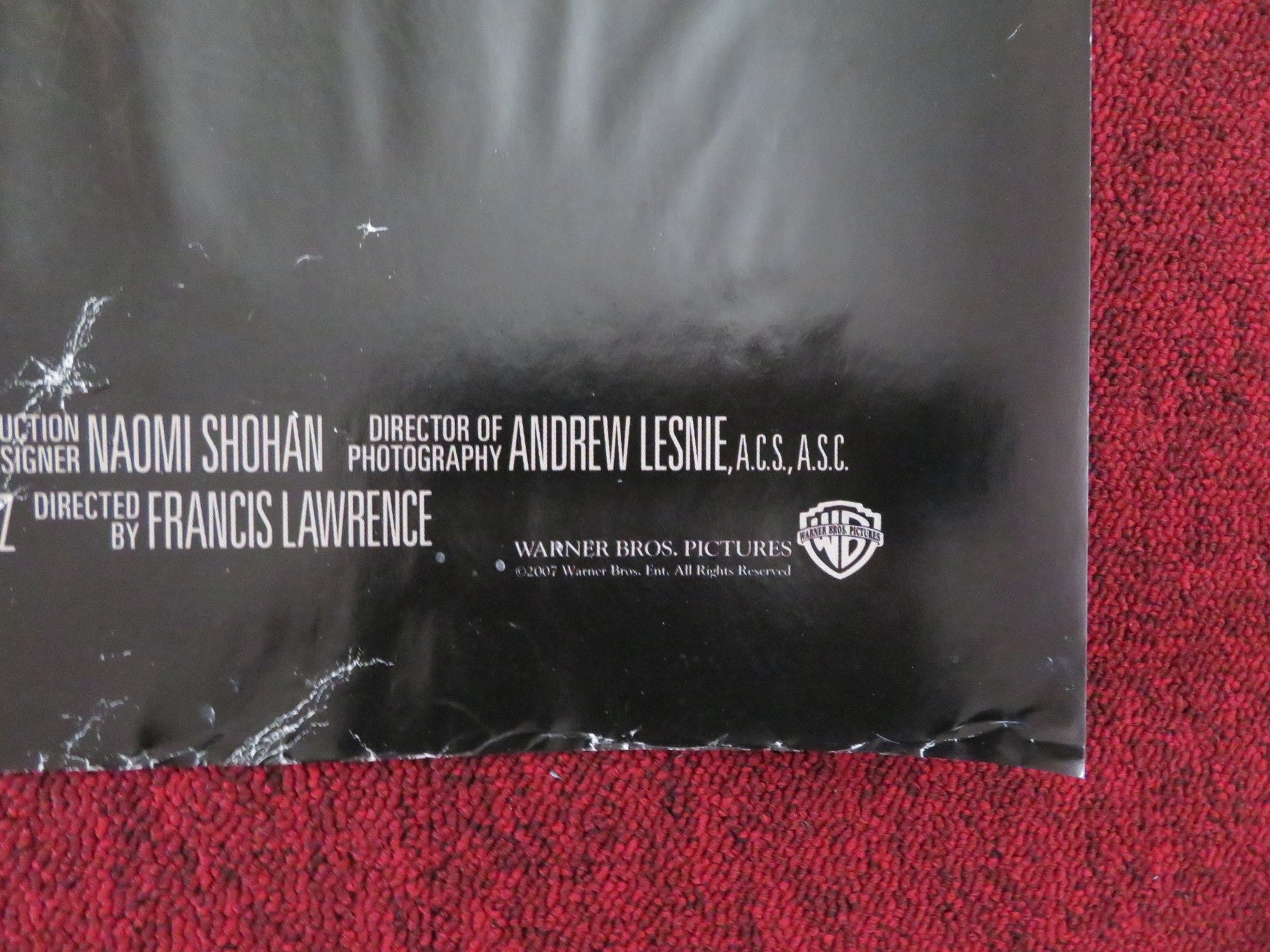 I AM LEGEND UK QUAD (30"x 40") ROLLED POSTER WILL SMITH ALICE BRAGA 2007 Rendezvous Cinema Movie posters