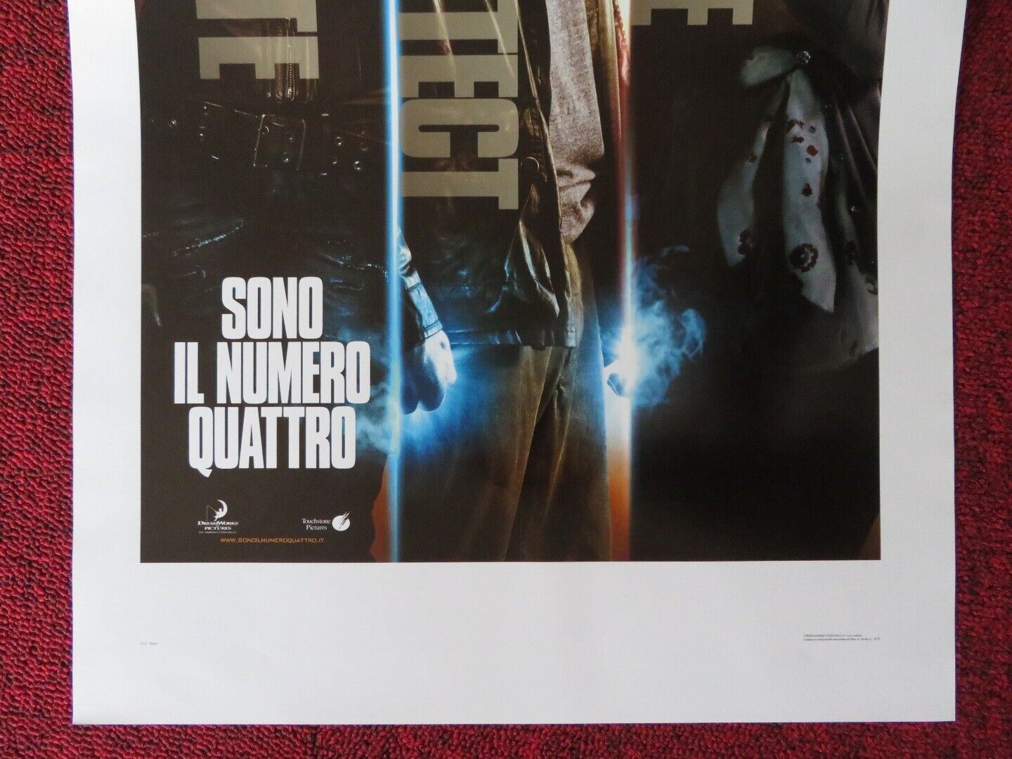 I AM NUMBER FOUR ITALIAN LOCANDINA (27.5"x13") POSTER ALEX PETTYFER 2011 Movie posters