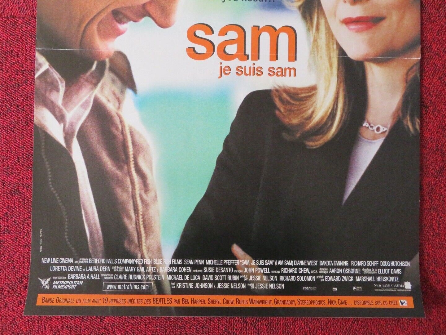 I AM SAM FRENCH (15"x 21") POSTER SEAN PENN MICHELLE PFEIFFER 2001 Movie posters