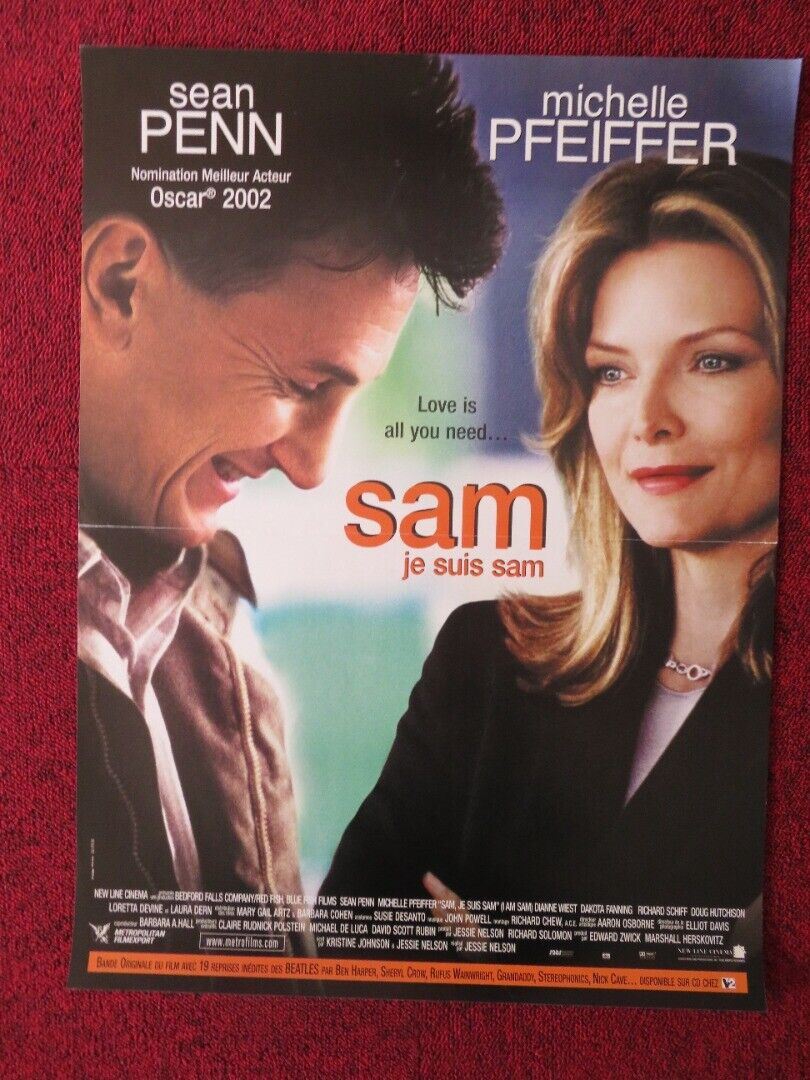 I AM SAM FRENCH (15"x 21") POSTER SEAN PENN MICHELLE PFEIFFER 2001 Movie posters