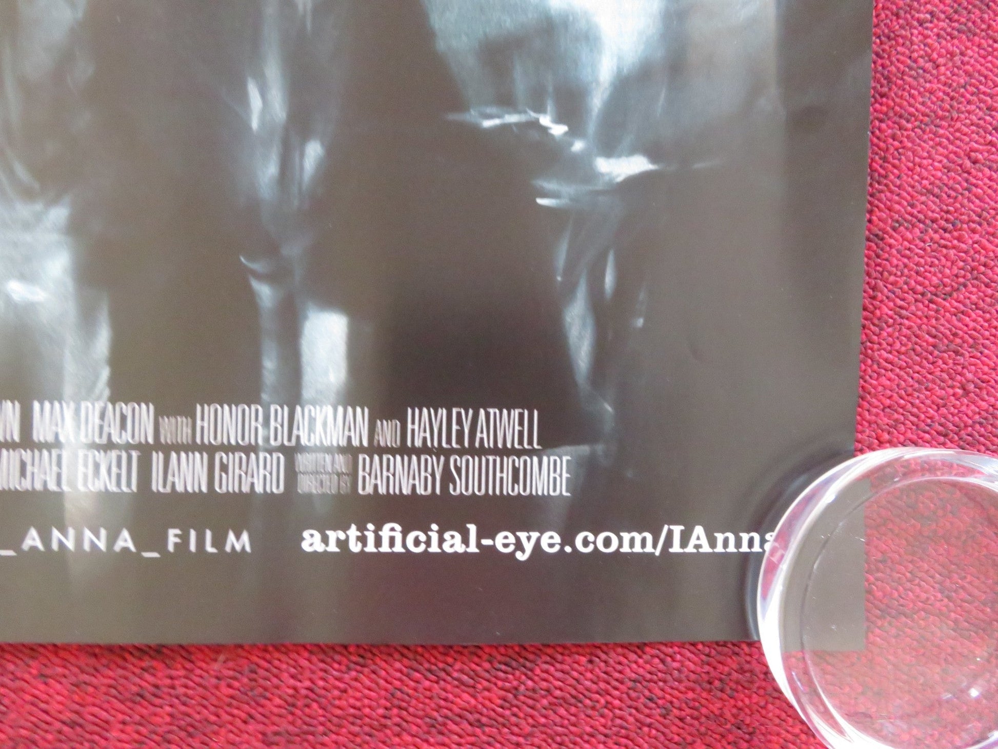 I, ANNA UK QUAD ROLLED POSTER CHARLOTTE RAMPLING GABRIEL BYRNE 2012 Rendezvous Cinema Movie posters