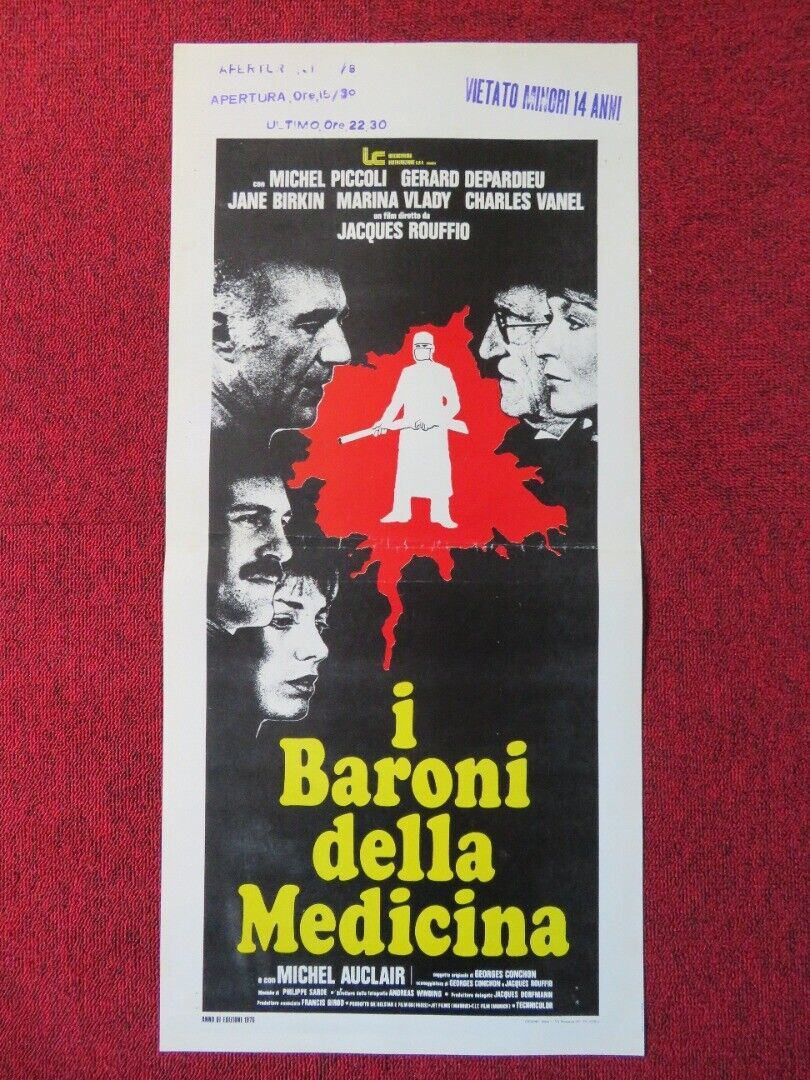 I BARONI DELLA MEDICINA ITALIAN LOCANDINA (27.5"x13") POSTER 1976 Movie posters