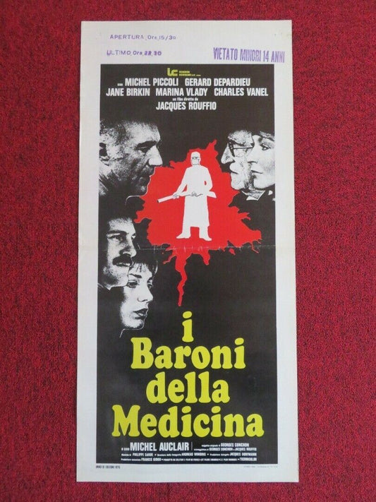 I BARONI DELLA MEDICINA ITALIAN LOCANDINA (27.5"x13") POSTER G DEPARDI 1975 - Rendezvous Cinema