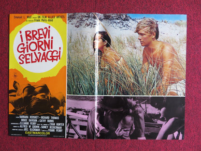 I BREVI GIORNI SELVAGGI / Last Summer - B ITALIAN FOTOBUSTA POSTER HERSHEY 1969 Rendezvous Cinema Movie posters