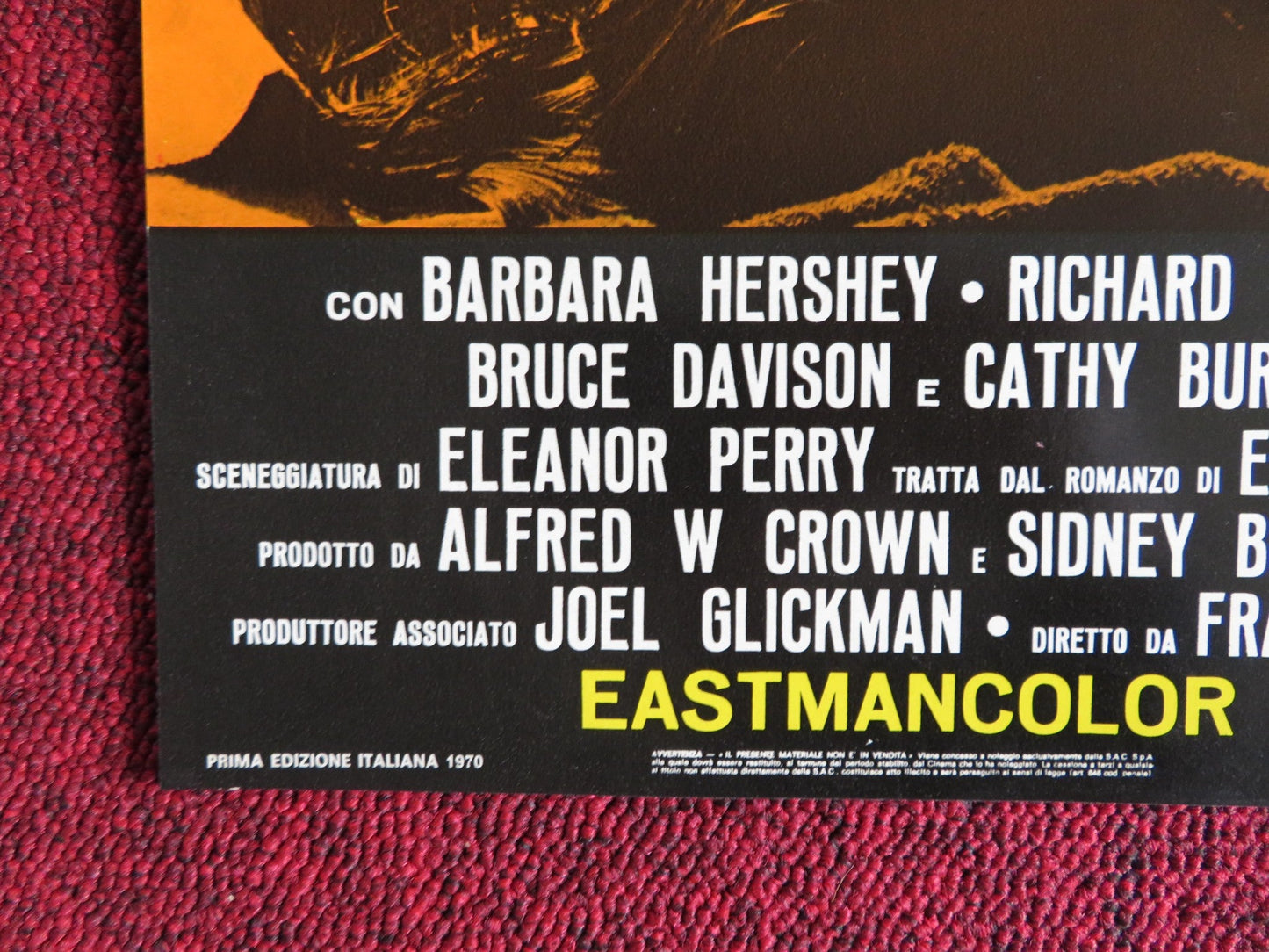 I BREVI GIORNI SELVAGGI / Last Summer - C ITALIAN FOTOBUSTA POSTER R THOMAS 1969 Rendezvous Cinema Movie posters