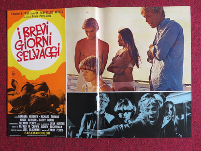 I BREVI GIORNI SELVAGGI / Last Summer - C ITALIAN FOTOBUSTA POSTER R THOMAS 1969 Rendezvous Cinema Movie posters