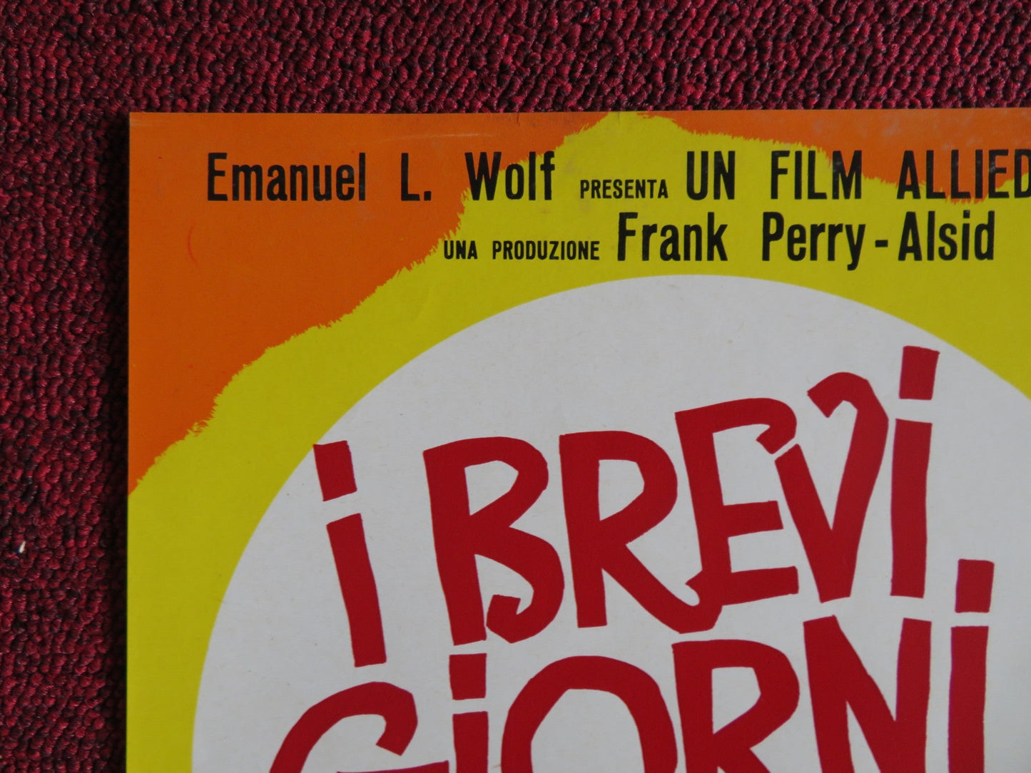 I BREVI GIORNI SELVAGGI / Last Summer - C ITALIAN FOTOBUSTA POSTER R THOMAS 1969 Rendezvous Cinema Movie posters