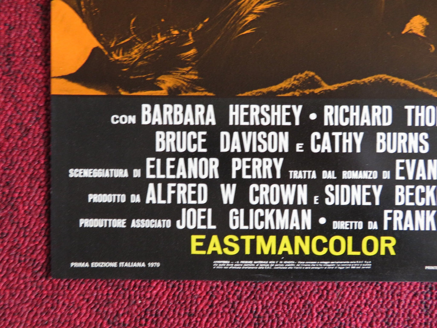 I BREVI GIORNI SELVAGGI / Last Summer - D ITALIAN FOTOBUSTA POSTER HERSHEY 1969 Rendezvous Cinema Movie posters