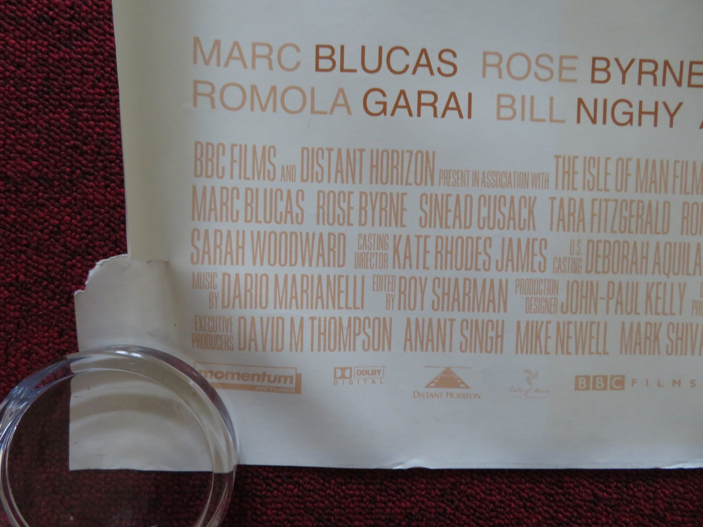 I CAPTURE THE CASTLE QUAD (30"x 40") ROLLED POSTER ROMOLA GARAI NILL NIGHY 2003 Rendezvous Cinema Movie posters