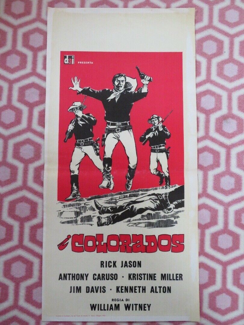 I COLORADOS ITALIAN LOCANDINA (27.5"x13.5") POSTER RICK JASON 1965 Movie posters