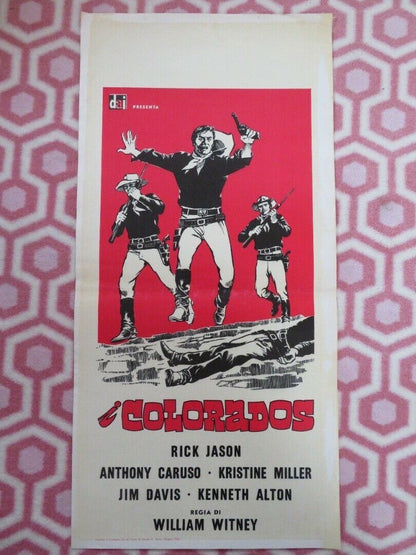 I COLORADOS ITALIAN LOCANDINA (27.5"x13.5") POSTER RICK JASON 1965 Movie posters