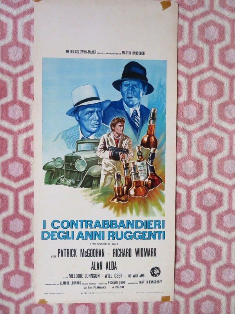 I CONTRABBANDIERI DEGLIANNI RUGGENTI ITALIAN LOCANDINA (27.5"x13") POSTER 1970 Movie posters