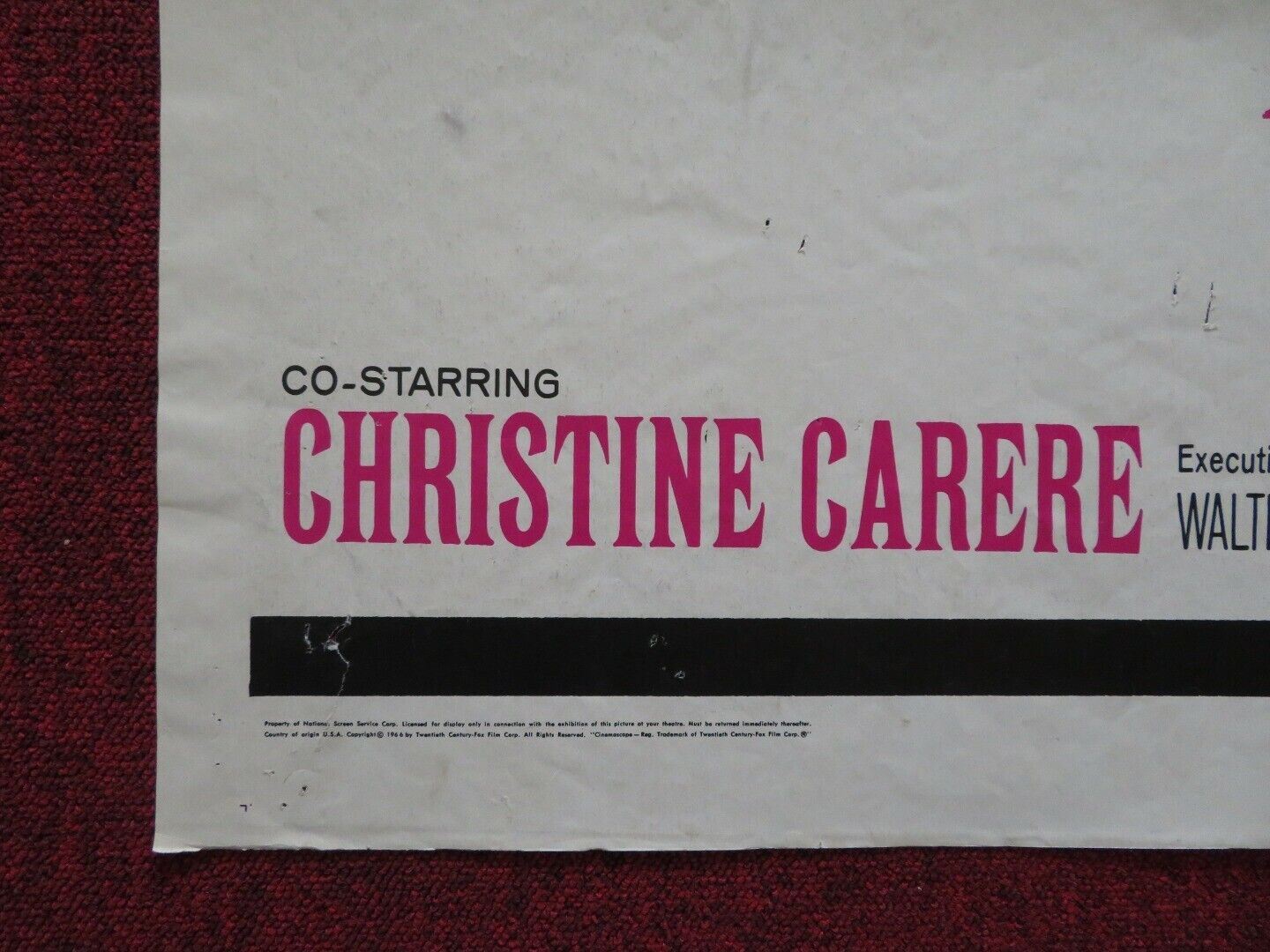 I DEAL IN DANGER FOLDED US ONE SHEET POSTER ROBERT GOULET CHRISTINE CARERE 1966 Movie posters