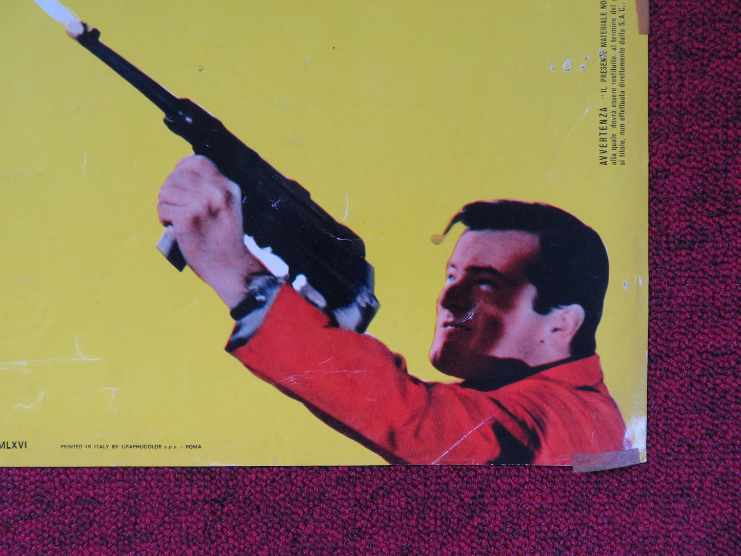 I DEAL IN DANGER ITALIAN FOGLIO POSTER ROBERT GOULET CHRISTINE CARERE 1966 Rendezvous Cinema Movie posters
