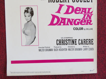 I DEAL IN DANGER US INSERT (14"x 36") POSTER ROBERT GOULET CHRISTINE CARERE 1966 Rendezvous Cinema Movie posters
