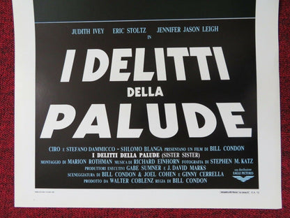 I DELITTI DELLA PALUDE ITALIAN LOCANDINA (27.5"x13") POSTER JASON LEIGH 1988 Movie posters