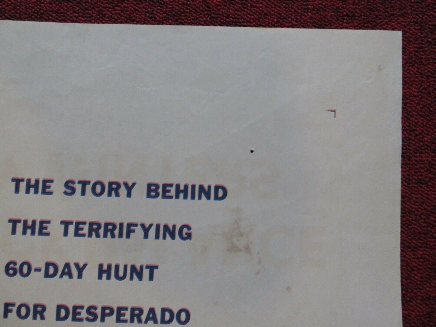 I DIED A THOUSDAND TIMES FOLDED US ONE SHEET POSTER JACK PALLANCE 1955 Movie posters