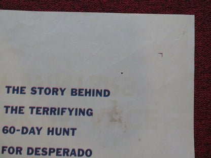 I DIED A THOUSDAND TIMES FOLDED US ONE SHEET POSTER JACK PALLANCE 1955 Movie posters