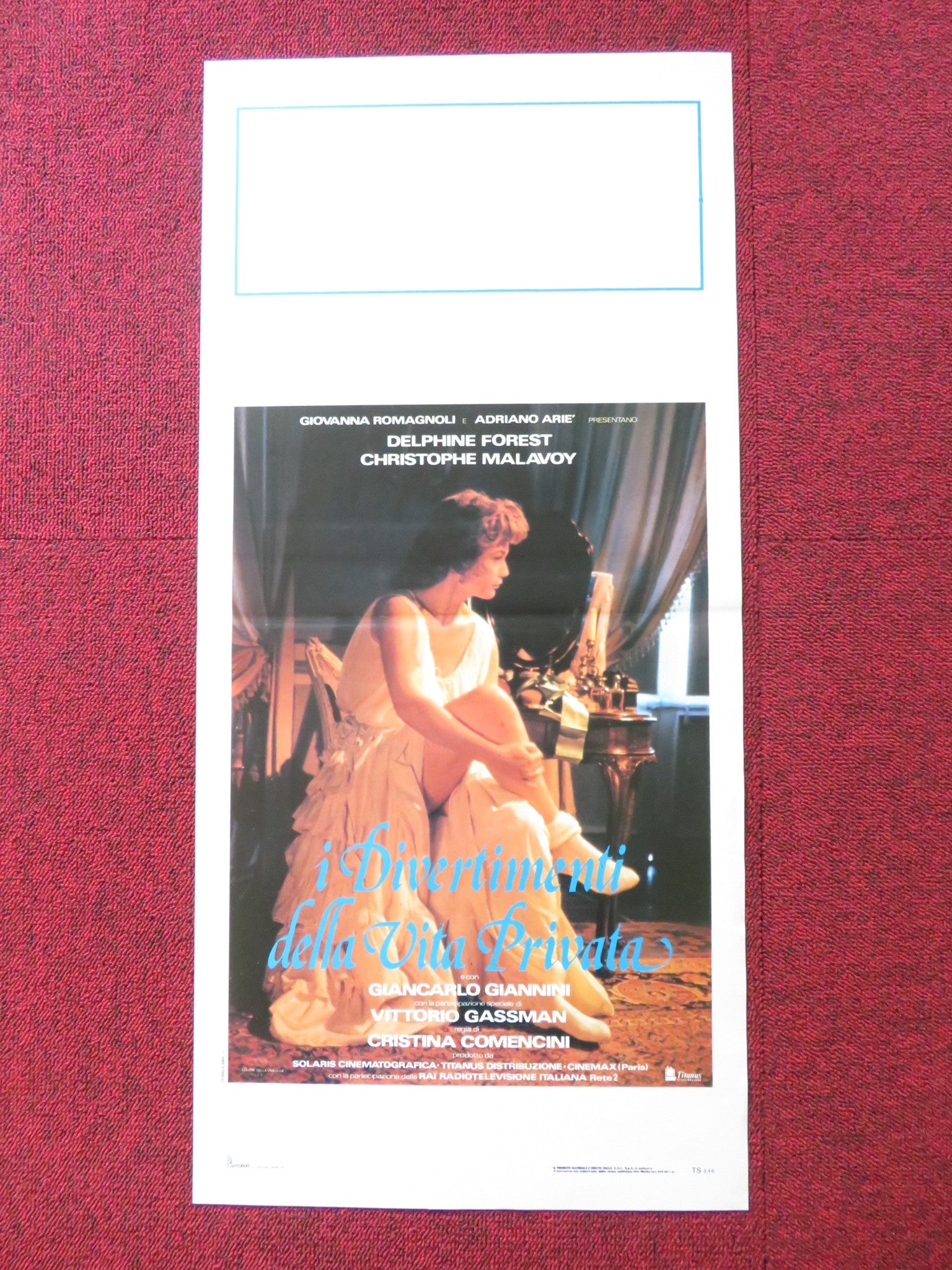 I DIVERTIMENTI DELLA VITA PRIVATA ITALIAN LOCANDINA POSTER DELPHINE FOREST 1990 Rendezvous Cinema Movie posters