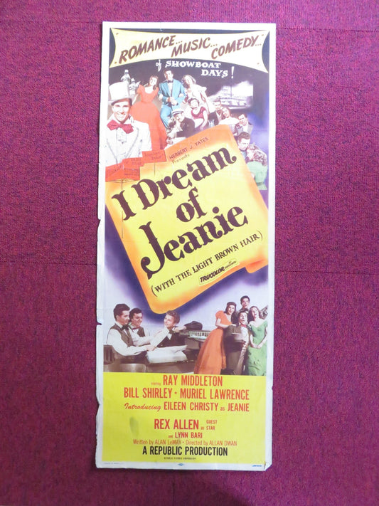 I DREAM OF JEANIE US INSERT (14"x 36") POSTER RAY MIDDLETON BILL SHIRLEY 1952 Rendezvous Cinema Movie posters