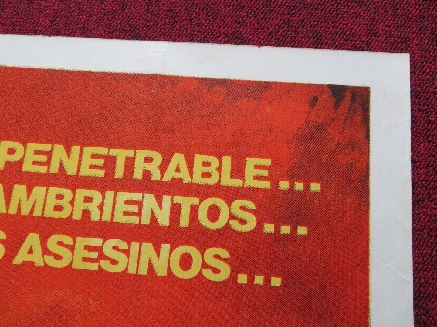 I ESCAPED FROM DEVIL'S ISLAND FOLDED ARGENTINA POSTER JIM BROWN 1973 Movie posters