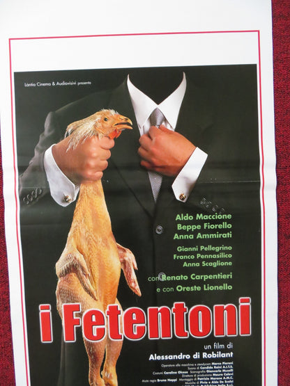 I FETENTONI ITALIAN LOCANDINA POSTER ALDO MACCIONE BEPPE FIORELLO 1999 Rendezvous Cinema Movie posters