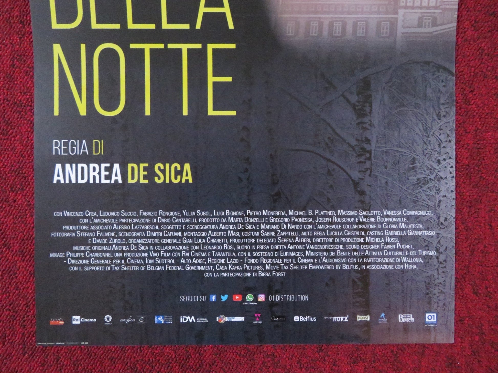 I FIGLI DELLA NOTTE ITALIAN LOCANDINA POSTER VINCENZO CREA LUDOVICO SUCCIO 2016 Rendezvous Cinema Movie posters
